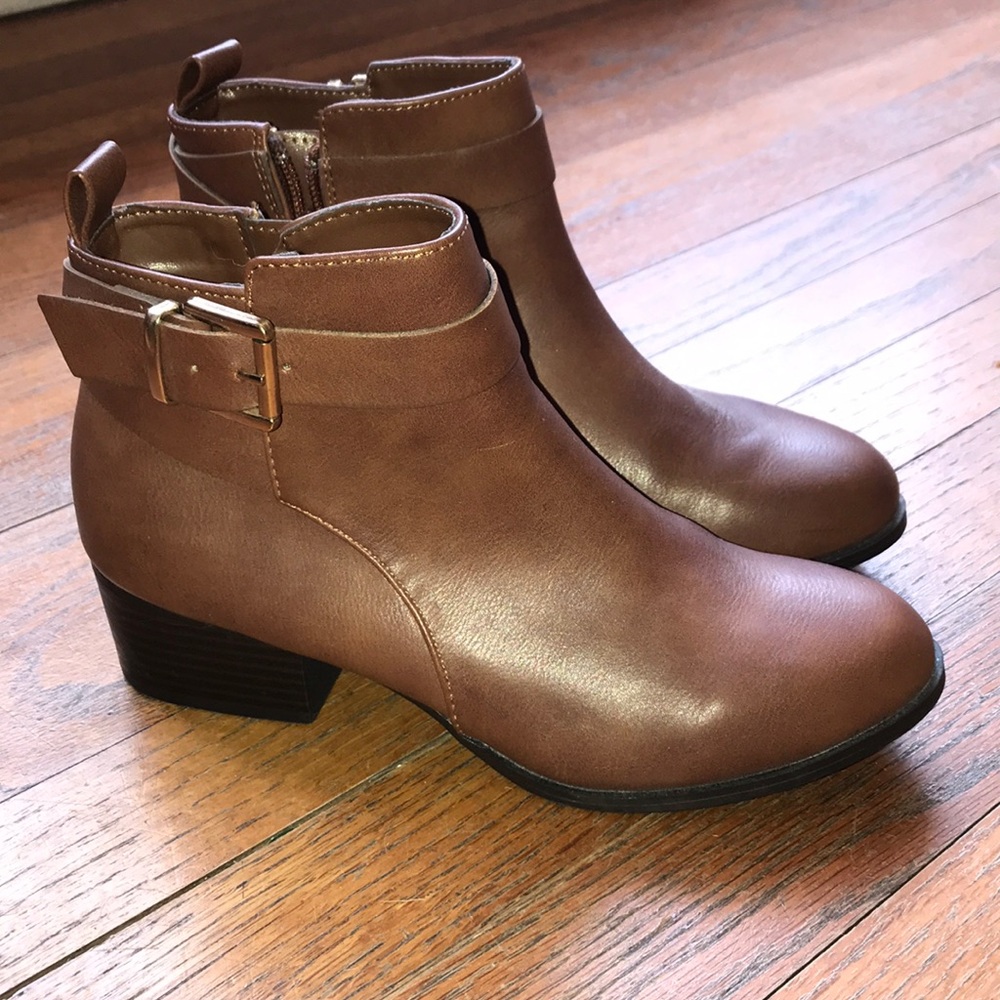 Leather booties